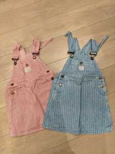 SOMETHING WORK WEAR EDWIN サロペット　スカート　女の子用　子供服　約100サイズ