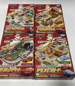 タカラトミー トミカ カーズ プレイマップ1〜4 ピストンカップサーキット マウンテンロード ラジエータースプリング ドリフトダートコース 