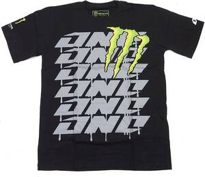 MONSTER ENERGY モンスターエナジー プリントTシャツ（ブラック） (L) 【並行輸入品】