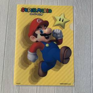 非売品 スーパーマリオ クリアファイル 黄色 ヤマダデンキ ルイージ 任天堂 SUPERMARIO yellow 文房具 ファイル Nintendo ゲーム 書類 秋