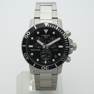 ほぼ新品 ティソ 腕時計 TISSOT シースター 1000 クロノグラフ T120.417.11.051.00 メンズ