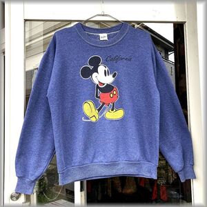 ★ミッキーマウス　90s　USA製　スウェット トレーナー　カリフォルニア　size M★検 ビンテージ ディズニー アメリカ 古着 キャラクター