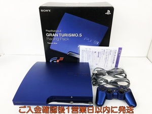 【1円】PS3 本体 セット 160GB チタニウムブルー SONY PlayStation3 CECH-2500A GT 初期化済 未検品ジャンク D09-568jy/G4