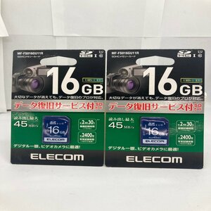 SDHCメモリーカード エレコム MF-FS016GU11R (16GB) 【2枚セット】