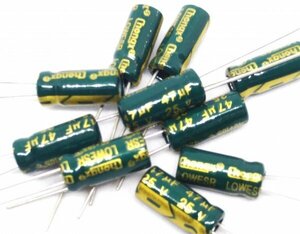 47uf 47μF 25V 105℃ 5×11 電解コンデンサー　10個組１セット