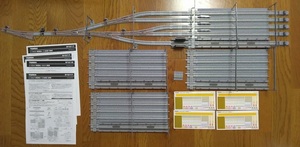 トミックス 91016車両基地レールセット×1セットと91017車両基地レール(延長部)×3セットまとめて TOMIX