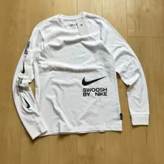 ロンT SWOOSH BY NIKE スウッシュ ホワイト ブラック L