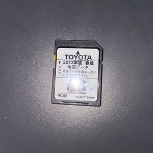 TOYOTA 4GB SDカード 地図 地図SDカード 2013年度春版 地図データ NSCP-W62 4GB