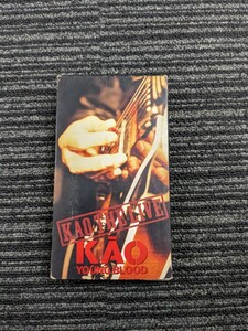 KAO　「YOUNG BLOOD　KAO THE LIVE」　中古VHSビデオ　東京JAP　真田カオル　立川利明