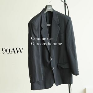 90aw 田中オム comme des garcons homme テーラードジャケット コムデギャルソンオム スーツ ダークネイビー プリュス junya plus