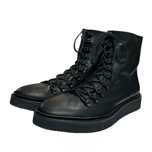 Yohji Yamamoto pour homme　24AW HORSE GRAIN TREKKING BOOTS ホースレザートレッキングブーツ HO-E06-762　8071000143129