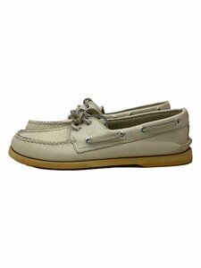 Sperry Top-Sider◆デッキシューズ/US8.5/WHT/レザー/0195149