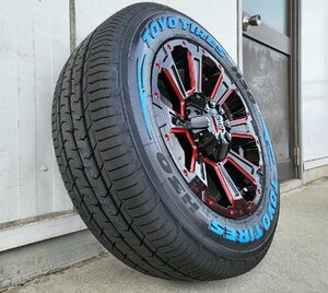 当店オススメ!! 新品タイヤホイールセット!! LEXXEL DeathRock!!200系ハイエース TOYO H30 215/65R16 16インチ