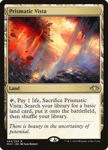 MTG ■土地/英語版■ 《虹色の眺望/Prismatic Vista》★FOIL★モダンホライゾン　MH1