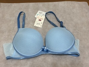  新品、ワコール、Cutie【キューティー】の水色ブラ★A70★4290円→2180円即決★さら肌ブラ、Wacoal