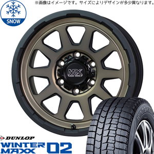 155/55R14 スタッドレスタイヤホイールセット ムーブ etc (DUNLOP WINTERMAXX02 & MADCROSS RANGER 4穴 100)