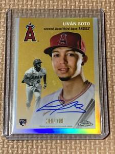 topps chrome platinum 2023 LIVAN SOTO 199枚限定ルーキーオート　元トッププロスペクト