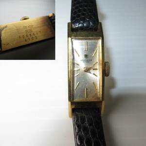 WALTHAM/ウォルサム　DE　LUXE　/腕時計　裏蓋にK18/750刻印　ベルト難