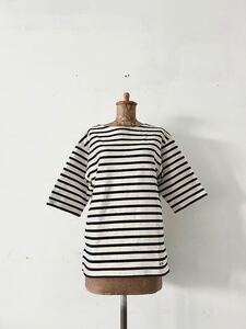 【美品】A.P.C　ボーダーTシャツ　キナリ　サイズＳ