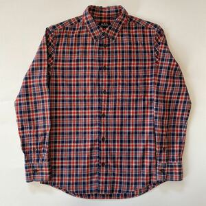 A.P.C アーペーセー チェックシャツ ボタンダウン メンズ XS