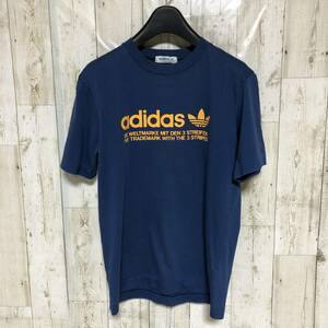 ヴィンテージ adidas アディダス Tシャツ 紺系 M 美品 管理B1023