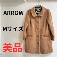 【クリーニング済美品】ARROW ブラウン Mサイズ コート ジャケット