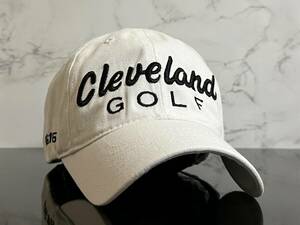 【未使用品】347KC 訳あり★Cleveland GOLF クリーブランド ゴルフ CG16 シリーズ ロゴ 帽子 上品で高級感のあるホワイト《FREEサイズ》
