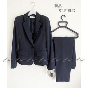 【新品】ST.FIELD (セントフィールド) ジャケット パンツ スーツ セットアップ　 ネイビー　テーラードジャケット 上下