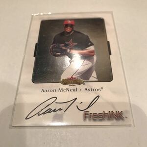 Aaron McNeal 2000 Fleer Showcase Fresh INK auto