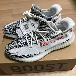 新品 未使用 正規品 ◆ Adidas YEEZY BOOST 350 V2 ZEBRA 28cm ◆ CP9654 White/Core Black/Red ◆