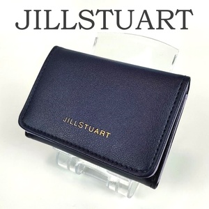 JILLSTUART ジルスチュアート 三つ折り財布 コンパクト ネイビー パープル バイカラー レディース 小型 ウォレット 