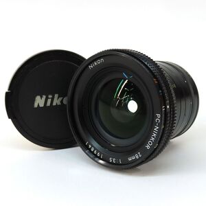 105s Nikon ニコン PC-Nikkor 28mm F3.5 マニュアルフォーカス マウント改造：ミノルタ ※中古現状品