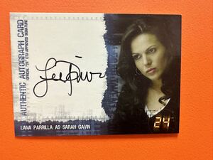 24 Twenty Four サラ・ギャビン　CTU諜報員　lana parrilla 直筆サインカード　autograph cards COMIC IMAGES A