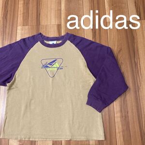 adidas アディダス スウェット トレーナー 長袖 ビッグロゴ FOREVER SPORT Y2K 00s サイズL 玉mc1985