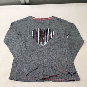 送料無料★TOMMY HILFIGER トミーヒルフィガー★長袖Tシャツ　スパンコール★女の子　子供　L/G 12-14 #50715sj152