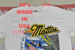 90’ｓ ドラッグカーTシャツ 14643 USA製 シングルステッチ 80