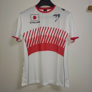 自転車競技 競輪 ロードレース　トラック　 日本代表 チーム デサント JCF サイクリングシャツ　Tシャツ　　五輪　オリンピック