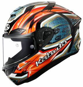 OGK　KABUTO　フルフェイスヘルメット　F-17　エフイチナナ　GLANZ　グランツ　レッドグレー　XXL　63-64ｃｍ