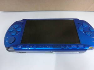 ☆ ジャンク品 SONY PSP-3000 ソニー PSP バイブラントブルー SDカード 1円スタート ☆