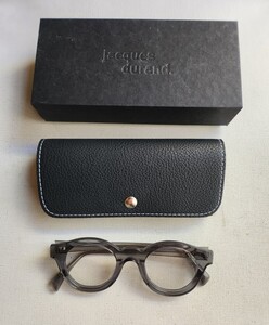 jacques durand. ジャックデュラン メガネ グレー LEVANTアイウェア 眼鏡 めがね サングラス 坂本龍一 　USED 中古品　