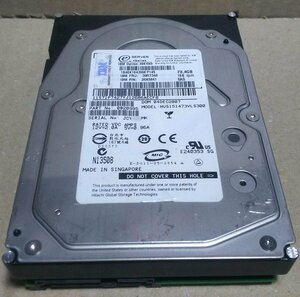 3.5インチHDD S.M.A.R.T.正常 使用時間23610H 73.4GB IBM 39R7348 26K5841 HGST HUS151473VLS300 SAS 15Krpm 必ず内容確認