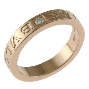 ブルガリ ブルガリブルガリ リング 指輪 14.5号 18金 K18ピンクゴールド ダイヤモンド レディース BVLGARI 中古 美品