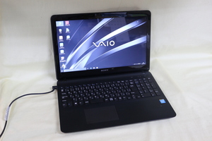 中古ノートパソコン SONY VAIO SVF1521A1J Windows10 Celeron 4GB 500GB 15.5inchワイド HD テンキー Bluetooth・カメラ内蔵 OS有 代引き可