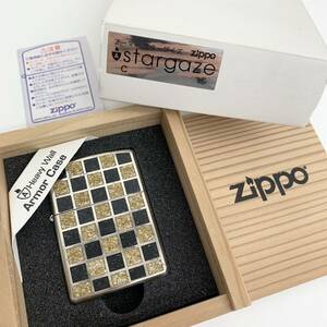 1円~! ZIPPO ジッポー Stargaze スターゲイズ アーマー Armor Case 桐箱 オイルライター ライター 