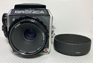 KGNY4819 ZENZA BRONICA ゼンザ ブロニカ EC レンズ Nikon NIKKOR-P.C 1:2.8 f=75mm 中判カメラ ヴィンテージ 現状品