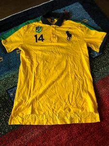 ポロラルフローレン半袖ポロシャツ170Sサッカーブラジル代表