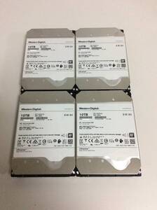 WesternDigital HUH721010AL5200 Ultraster DC HC510 10TB SAS12Gb/s サーバー用HDD 4台セット CK0041①