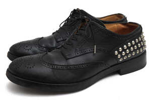 uniform experiment ユニフォームエクスペリメント カジュアルシューズ UE-130130 WING TIP STUDS SHOES カーフ 牛革 ウイングチップ スタ