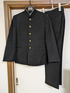 トンボ　学生服　学ラン　小柄　150 冬ズボン ノータック ポリエステル100% 標準マーク付 中学生ボタン付き