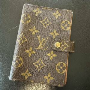 LOUIS VUITTON ルイヴィトン モノグラム 手帳カバー システム手帳 本物